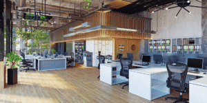 Design de interiores em ambientes corporativos